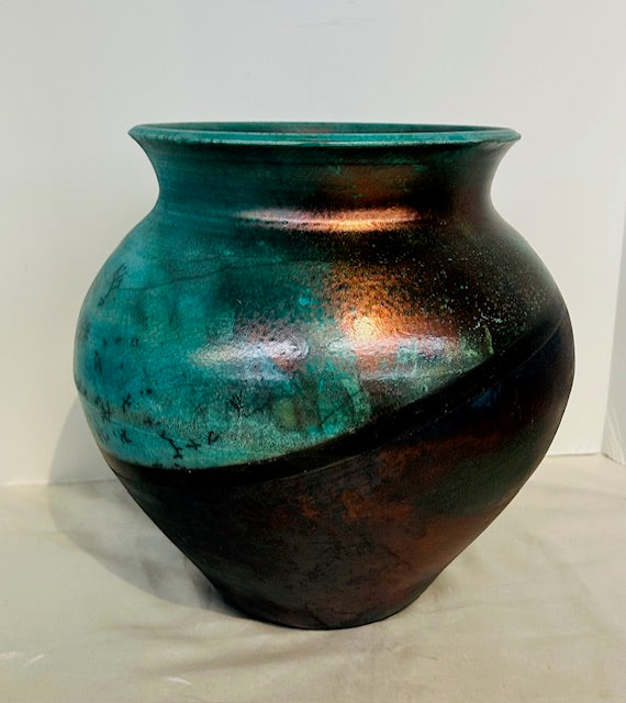 Raku Vase