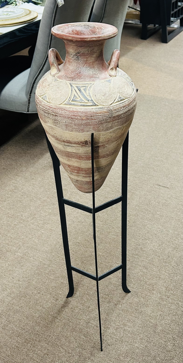 Urn+Blk Iron Stand Urn+Stand